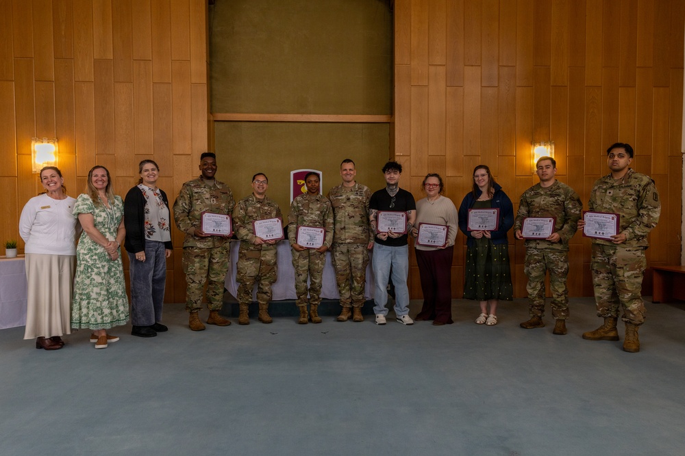 30th Medical Brigade Volunteer of the Quarter Recognition Ceremony