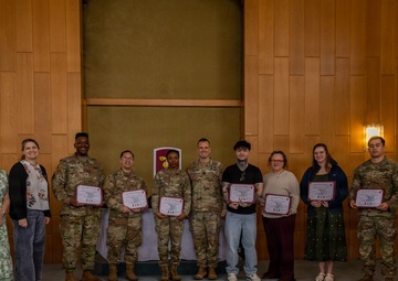 30th Medical Brigade Volunteer of the Quarter Recognition Ceremony
