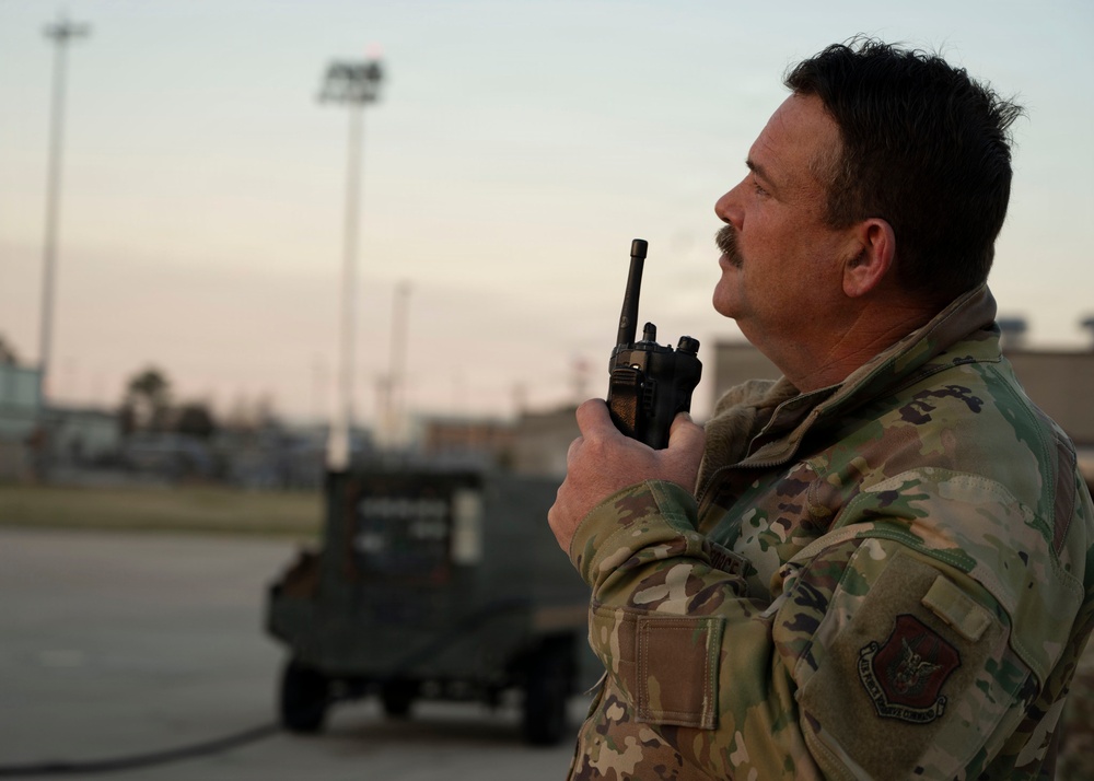 The 507th Aircraft Maintenance Squadron conducts and alert swap