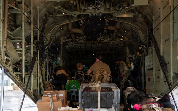 HC-130s depart Puerto Rico
