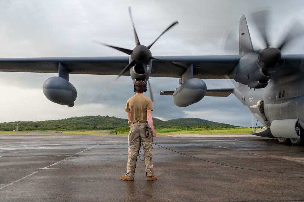 HC-130s depart Puerto Rico
