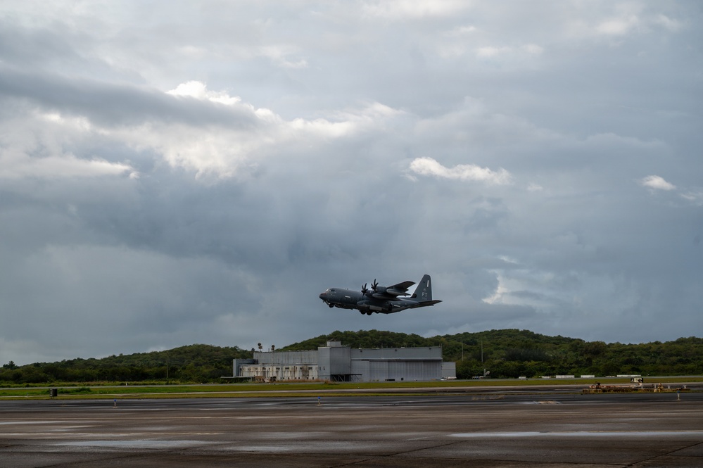 HC-130s depart Puerto Rico