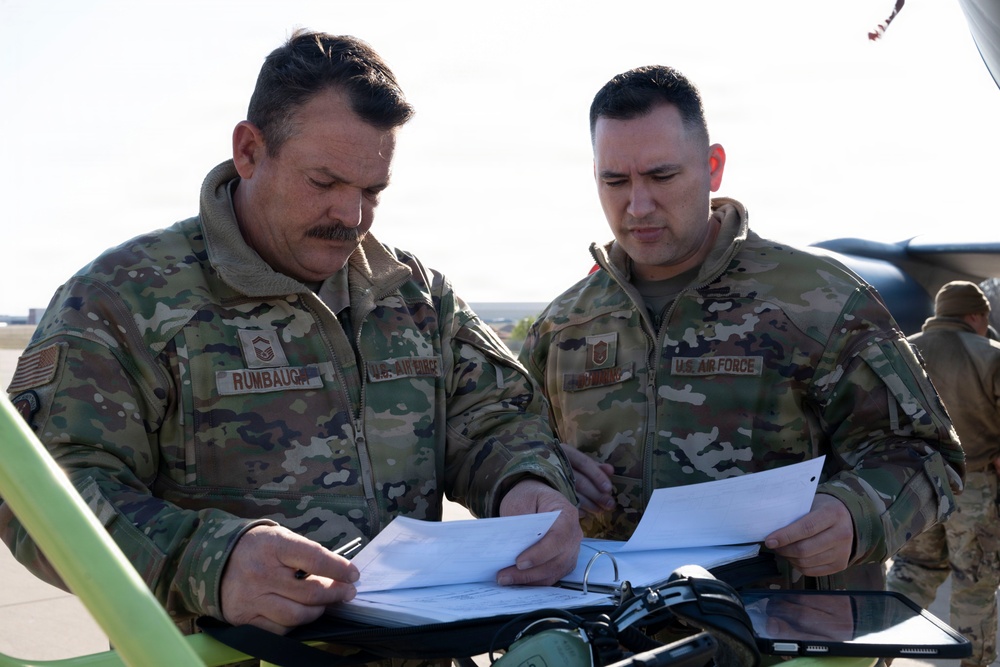 The 507th Aircraft Maintenance Squadron conducts an alert swap