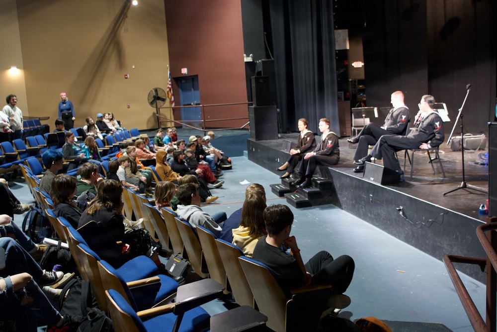 Navy Band Northeast performs at Windsor High School