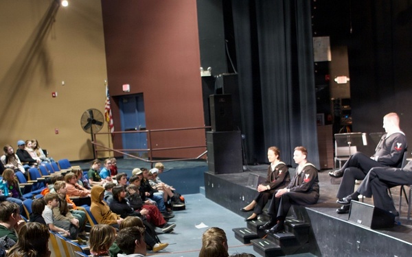 Navy Band Northeast performs at Windsor High School