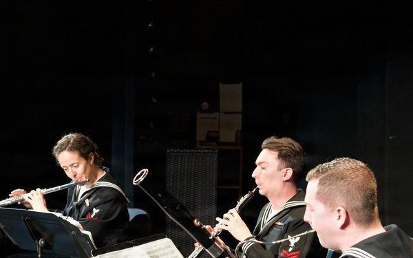 Navy Band Northeast performs at Windsor High School