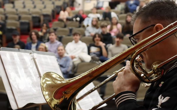 Navy Band Northeast performs at Stevens High School