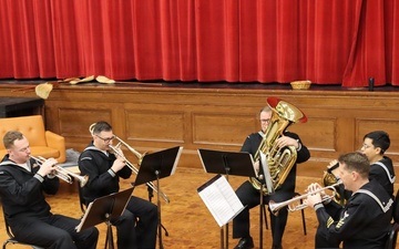 Navy Band Northeast performs at Stevens High School
