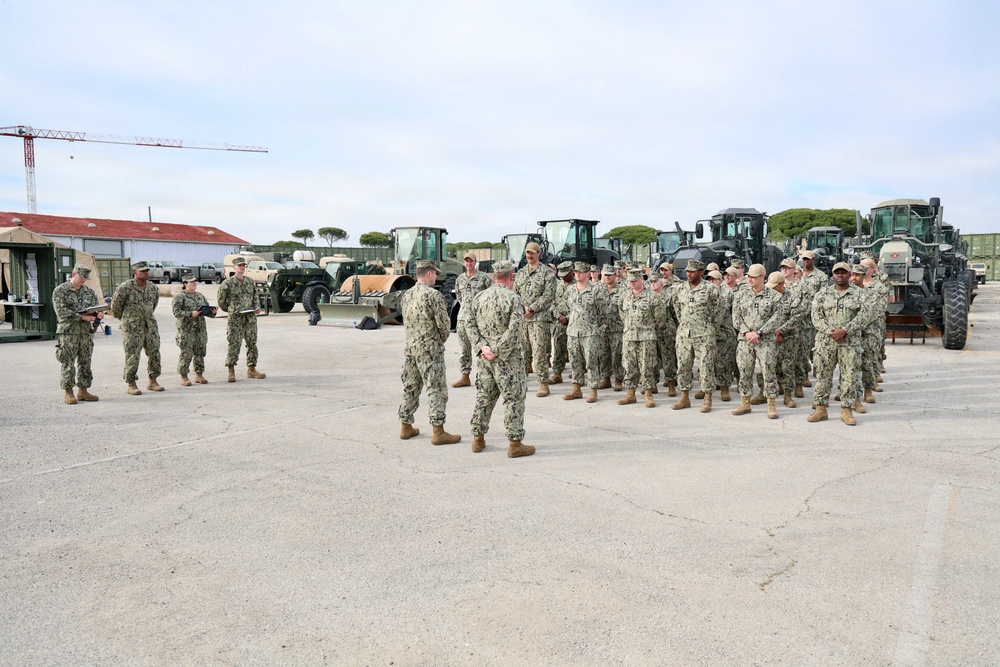 Chief Builder Sean Purnell Reenlists at 22 NCR in Rota