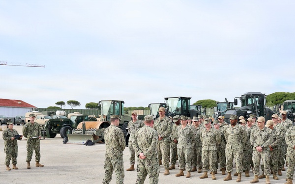 Chief Builder Sean Purnell Reenlists at 22 NCR in Rota