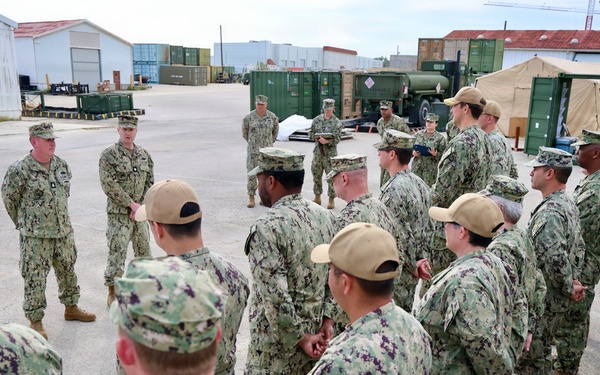 Chief Builder Sean Purnell Reenlists at 22 NCR in Rota