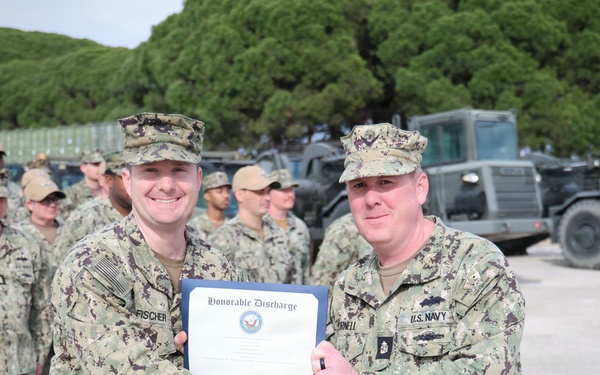 Chief Builder Sean Purnell Reenlists at 22 NCR in Rota