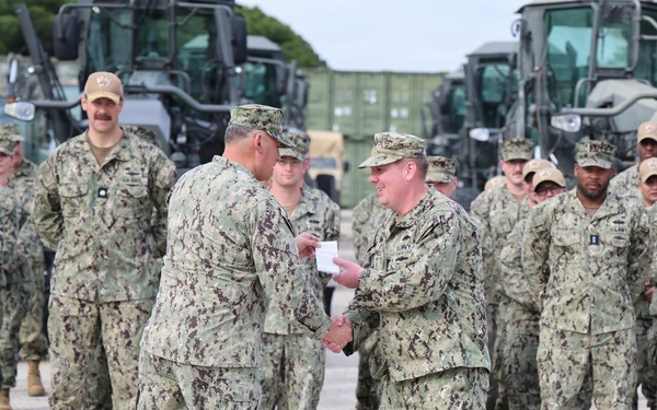 Chief Builder Sean Purnell Reenlists at 22 NCR in Rota