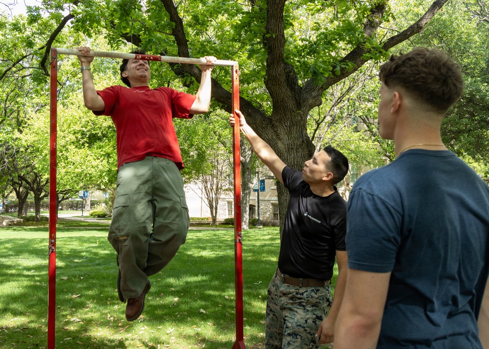 OST Austin holds a Pull Up challange at St. Edward's University