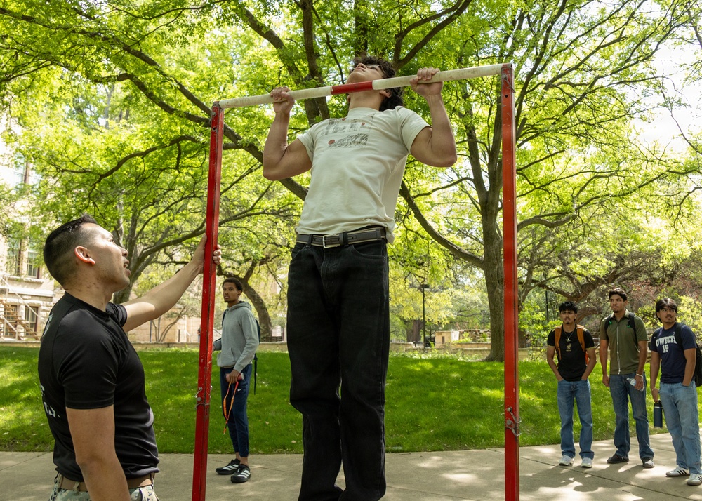 OST Austin holds a Pull Up challange at St. Edward's University