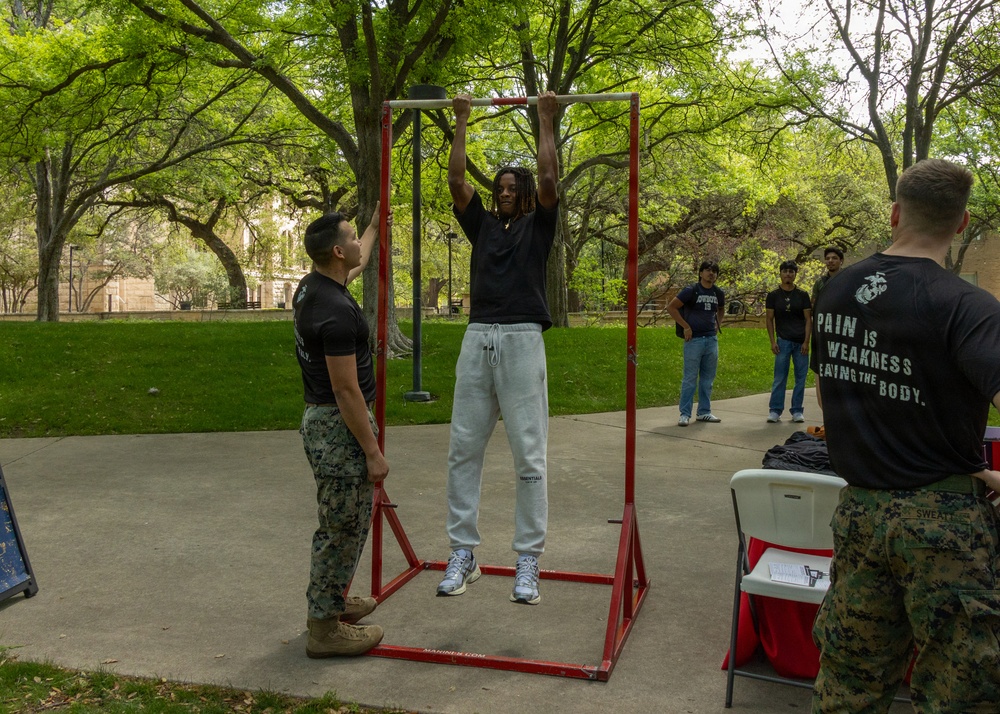 OST Austin holds a Pull Up challange at St. Edward's University