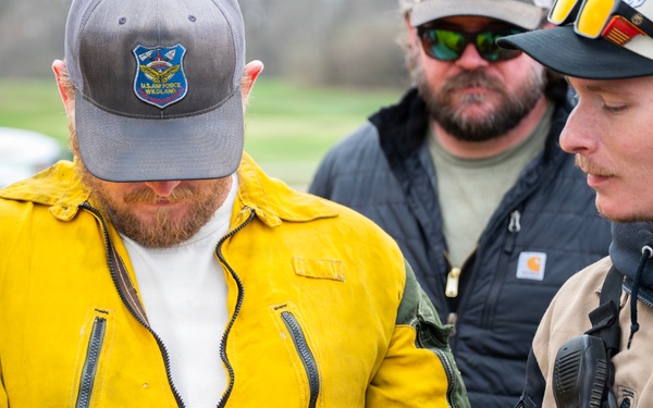 Wright-Patt conducts perscribed burn on historic prairie.