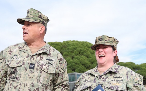 Lt. Krista Yarbrough Earns Navy Expeditionary Supply Corps Insignia