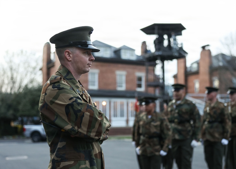 Kicking Off Battalion Night Drill at 8th &amp; I