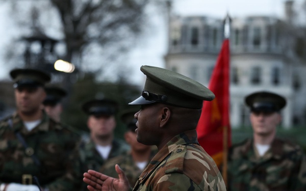 Kicking Off Battalion Night Drill at 8th &amp; I