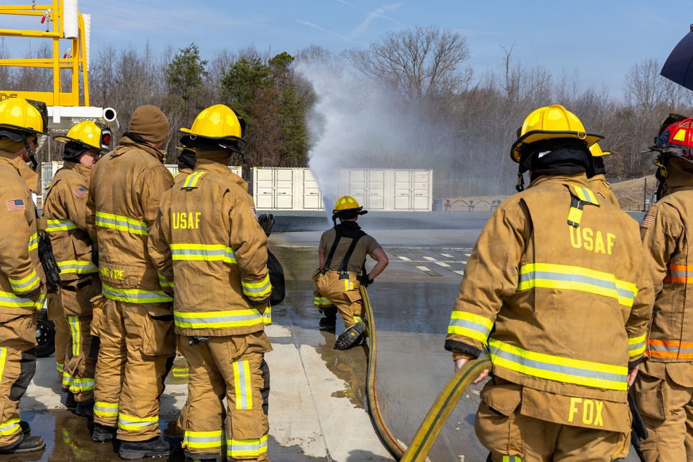 145th Civil Engineer Squadron conducts firefighting training