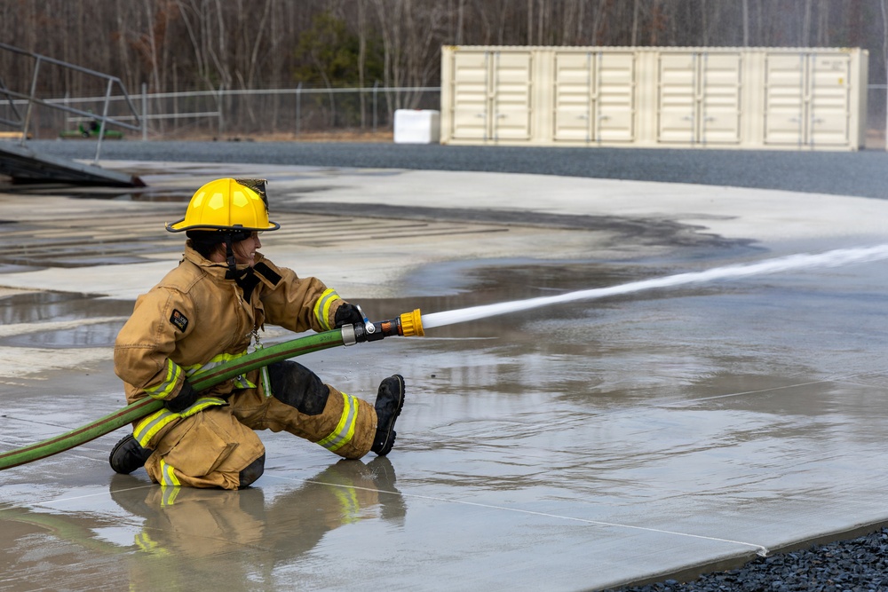 145th Civil Engineer Squadron conducts firefighting training