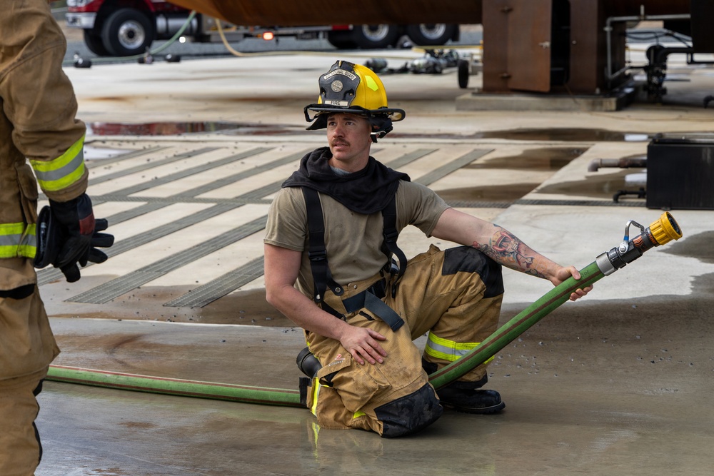 145th Civil Engineer Squadron conducts firefighting training