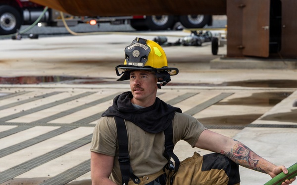 145th Civil Engineer Squadron conducts firefighting training