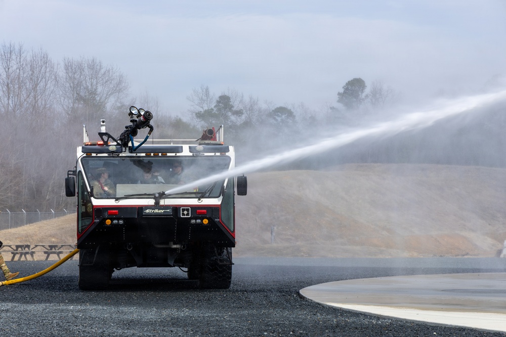 145th Civil Engineer Squadron conducts firefighting training