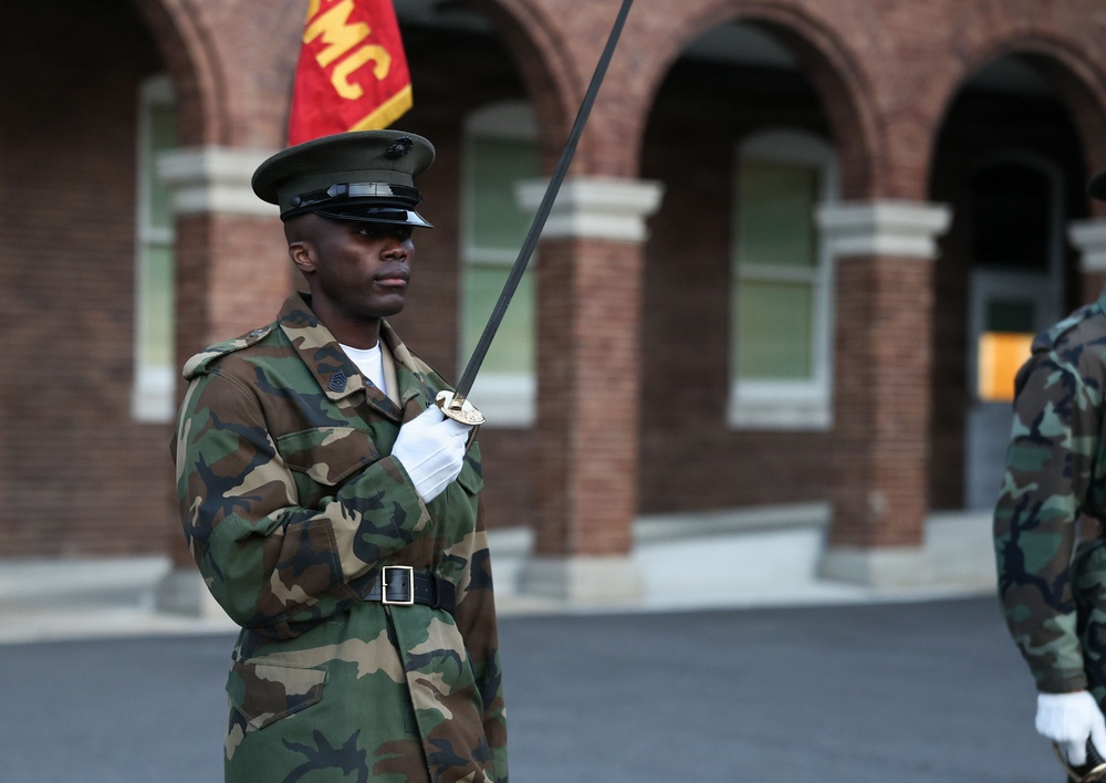 Kicking Off Battalion Night Drill at 8th &amp; I