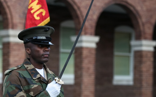 Kicking Off Battalion Night Drill at 8th &amp; I