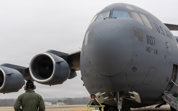 156th Airlift Squadron and 156th Aeromedical Evacuation Squadron participate in training sortie