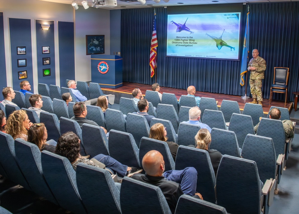Oklahoma State Bureau of Investigation Visits 138th Fighter Wing