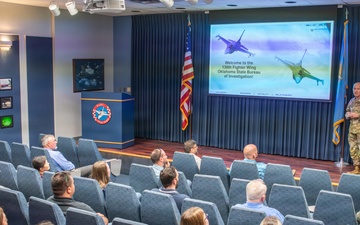 Oklahoma State Bureau of Investigation Visits 138th Fighter Wing