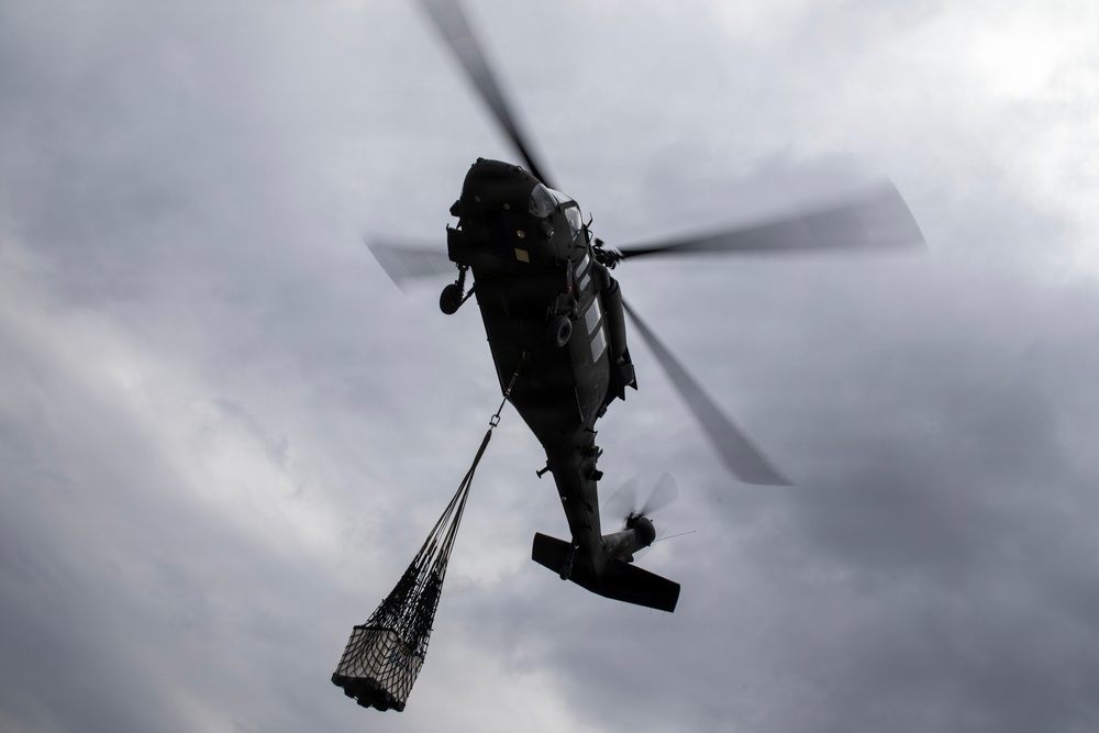 U.S. and Swiss forces conduct sling-load training in Kosovo
