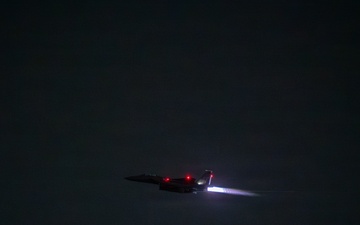 F-15E Strike Eagle Departs for Combat Flight