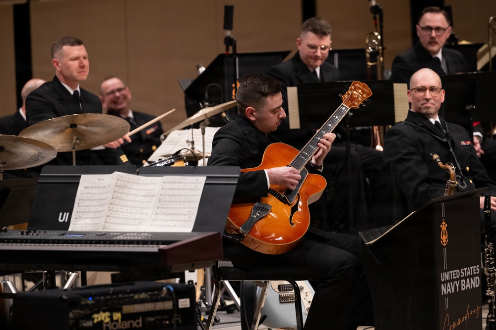 The U.S. Navy Band Commodores perform at the 2026 National Trumpet Competition