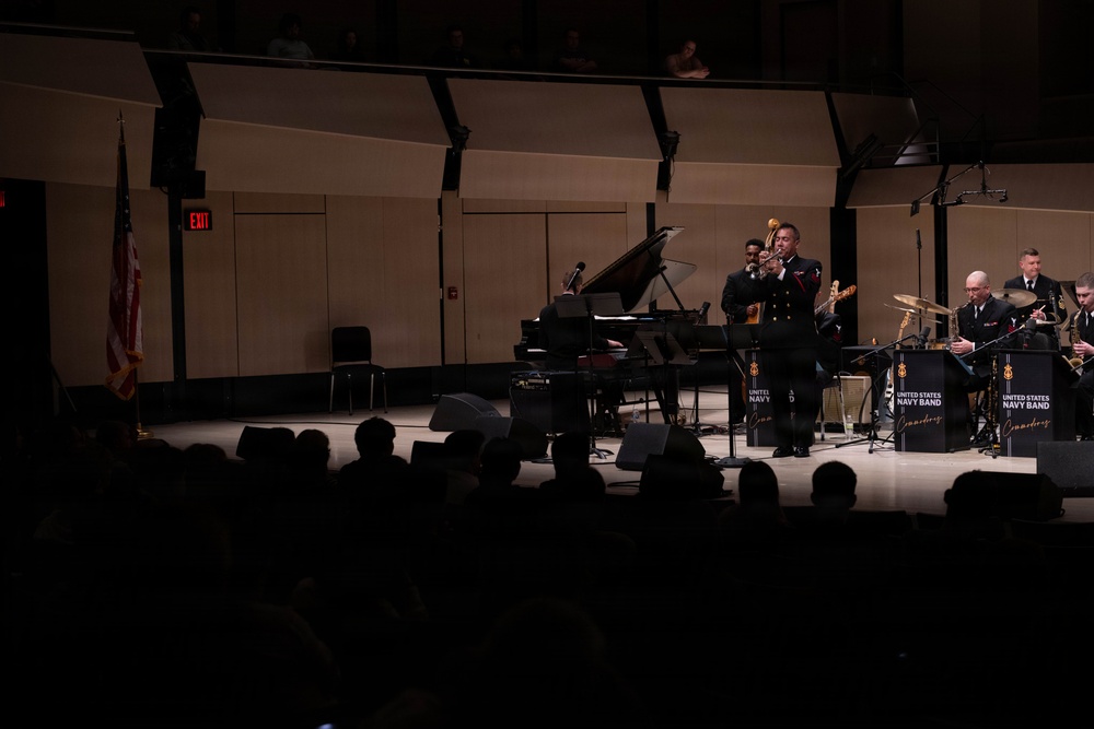 The U.S. Navy Band Commodores perform at the 2026 National Trumpet Competition