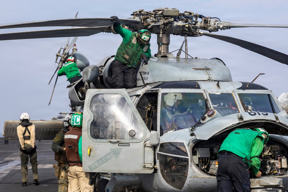 Abraham Lincoln Conducts Flight Operations
