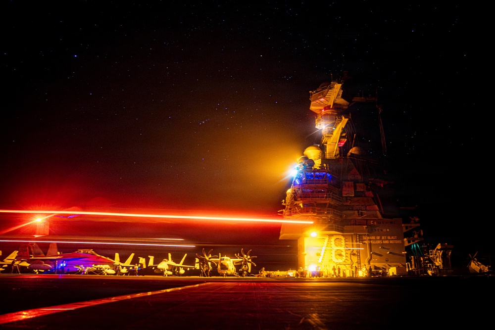 USS Gerald R. Ford (CVN 78) Conducts Maintenance During Operation Epic Fury