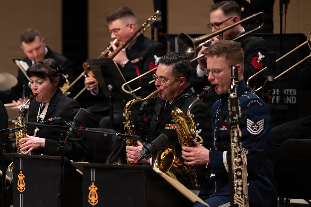 The U.S. Navy Band Commodores perform at the 2026 National Trumpet Competition