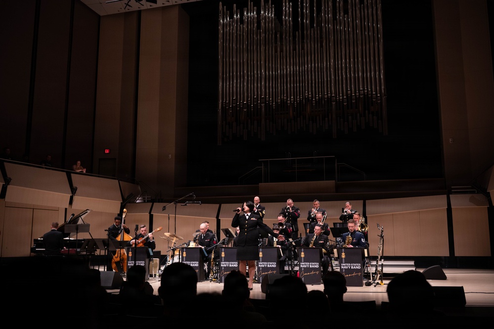 The U.S. Navy Band Commodores perform at the 2026 National Trumpet Competition