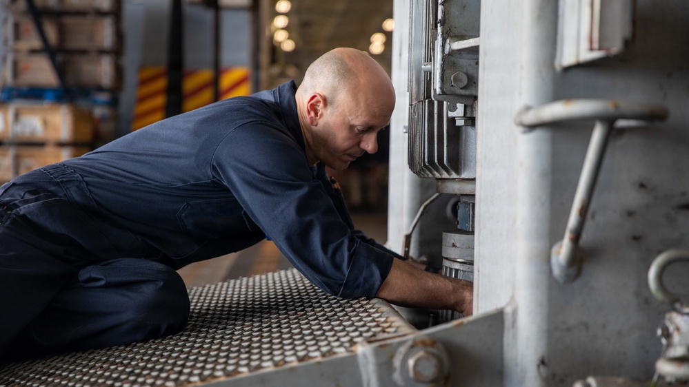 USS Gerald R. Ford (CVN 78) Conducts Maintenance During Operation Epic Fury