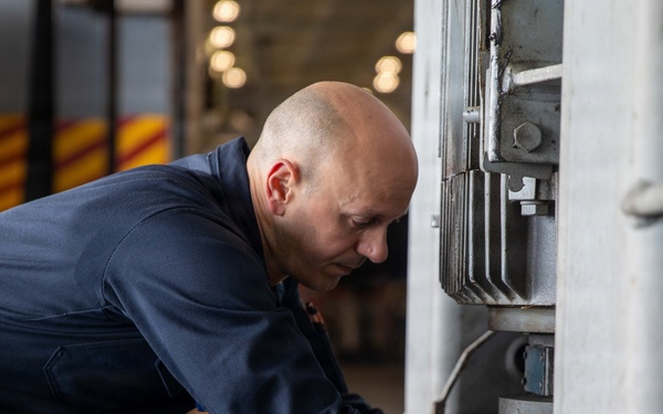 USS Gerald R. Ford (CVN 78) Conducts Maintenance During Operation Epic Fury