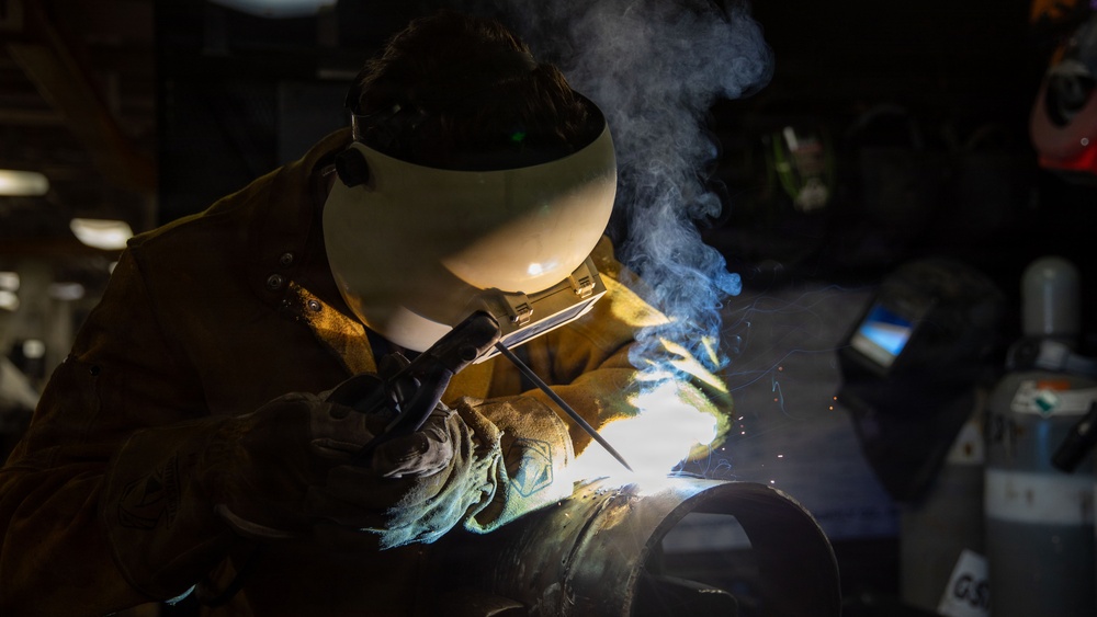 USS Gerald R. Ford (CVN 78) Conducts Maintenance During Operation Epic Fury