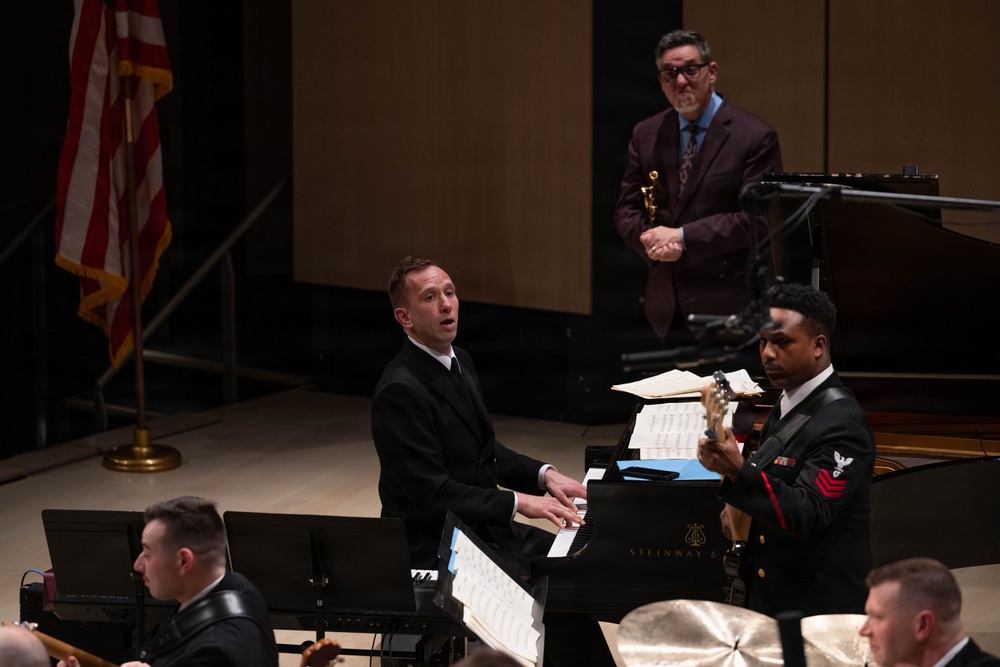 The U.S. Navy Band Commodores perform at the 2026 National Trumpet Competition