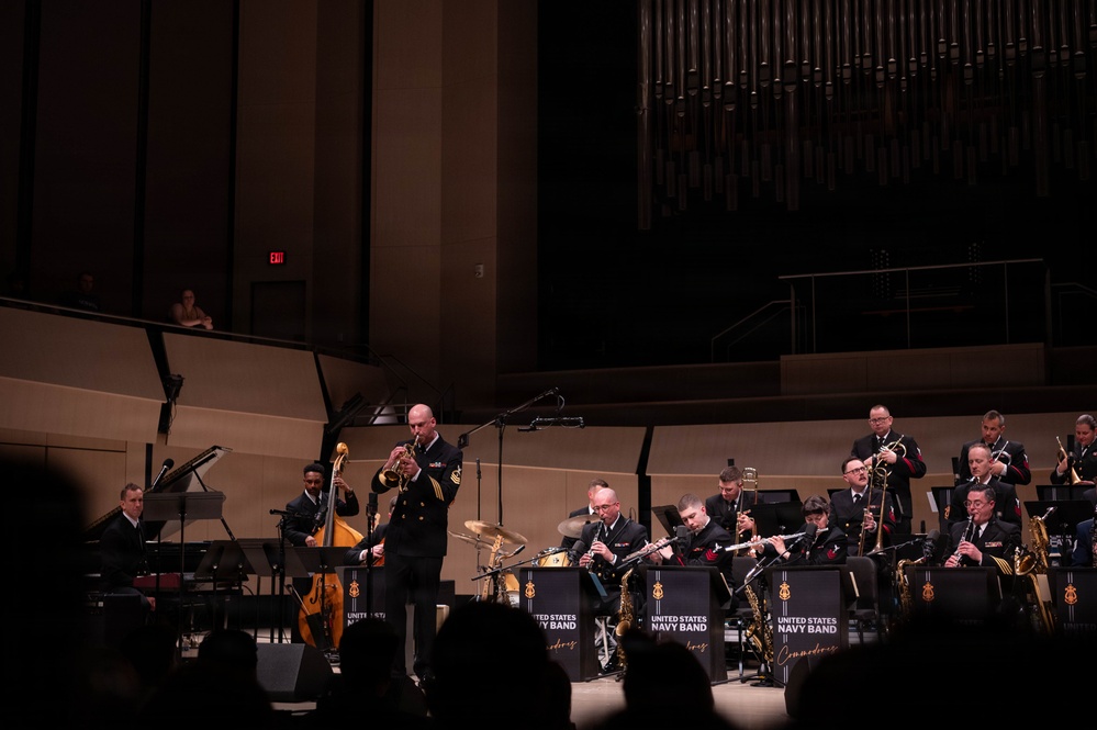 The U.S. Navy Band Commodores perform at the 2026 National Trumpet Competition
