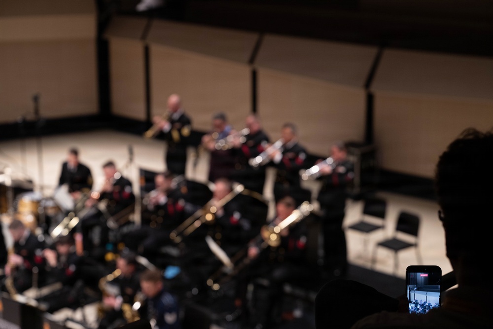 The U.S. Navy Band Commodores perform at the 2026 National Trumpet Competition