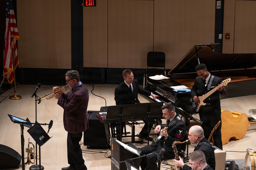 The U.S. Navy Band Commodores perform at the 2026 National Trumpet Competition