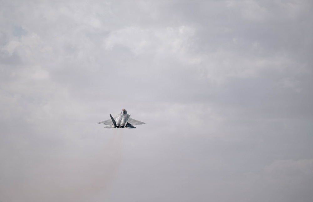 F-22 Raptors refuel during Operation Epic Fury